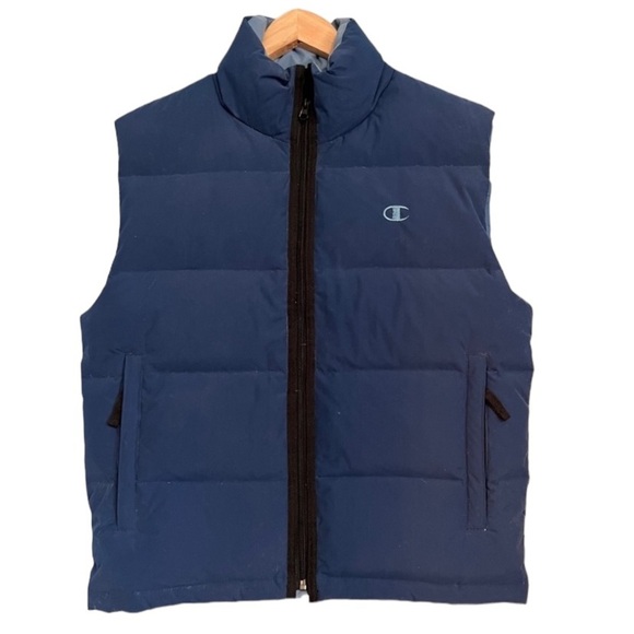 Champion Other - Champion Men’s Goose Down Puffer Vest Sz XXL Navy/Cream